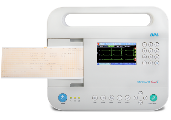 BPL Cardiart GenX3is Advanced 3 Channel ECG Machine