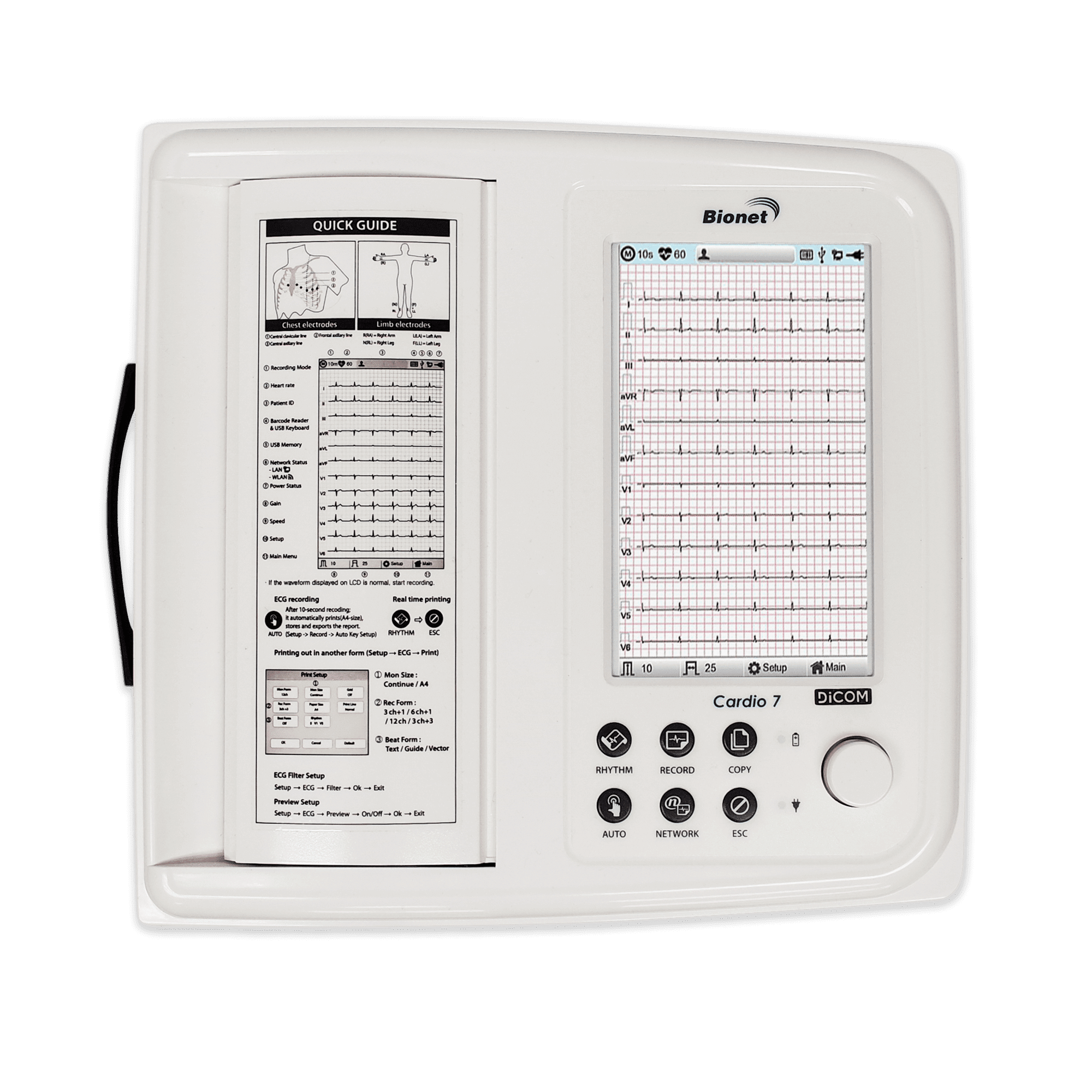 Bionet Cardio7 12-Channel ECG EKG Machine
