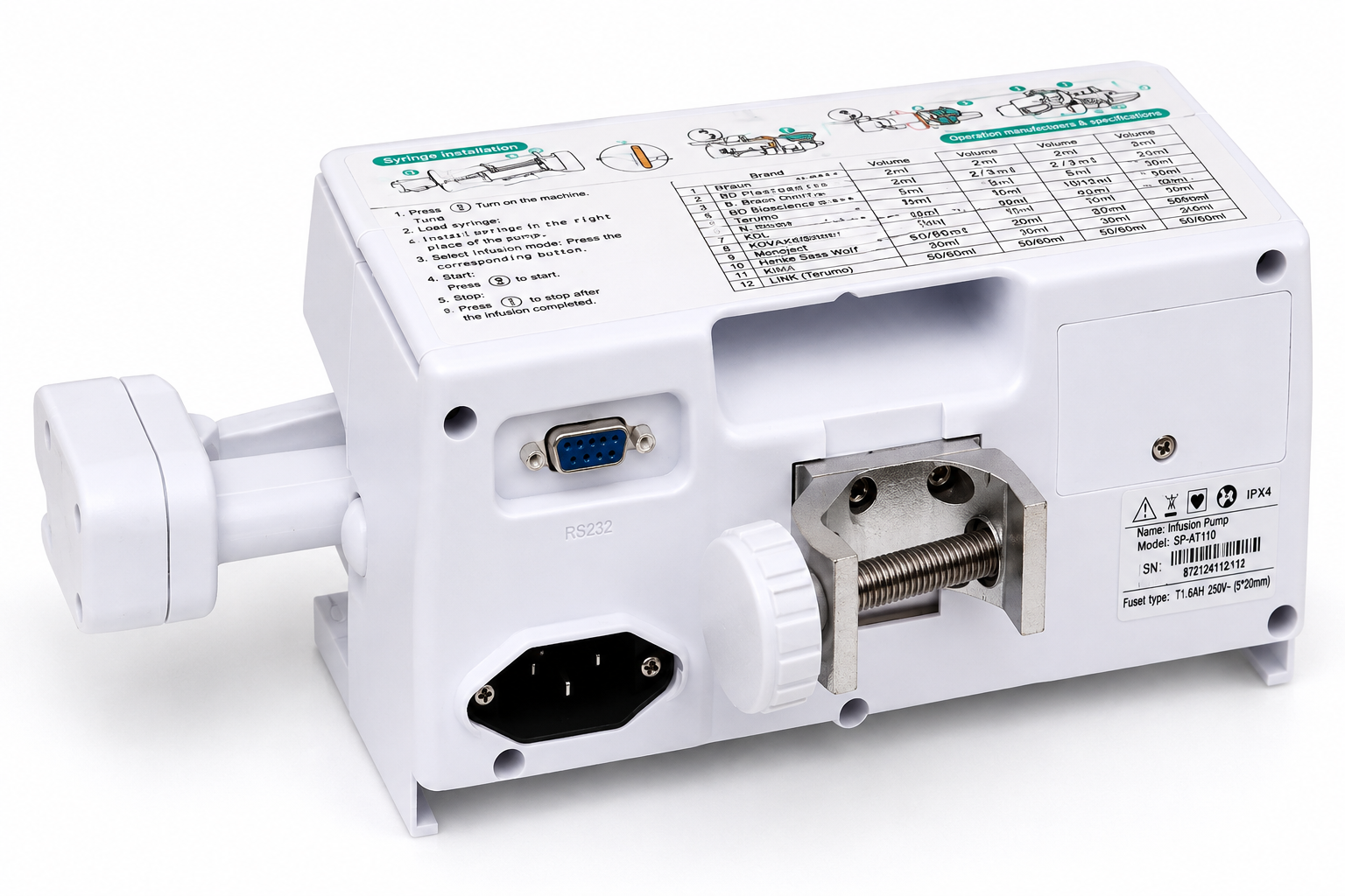 MEDEVO SPA112 Syringe Infusion Pump