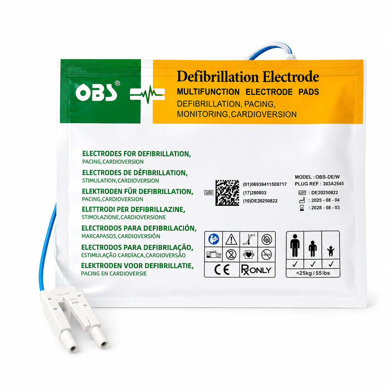 OBS AED Pads - M&B AED7000