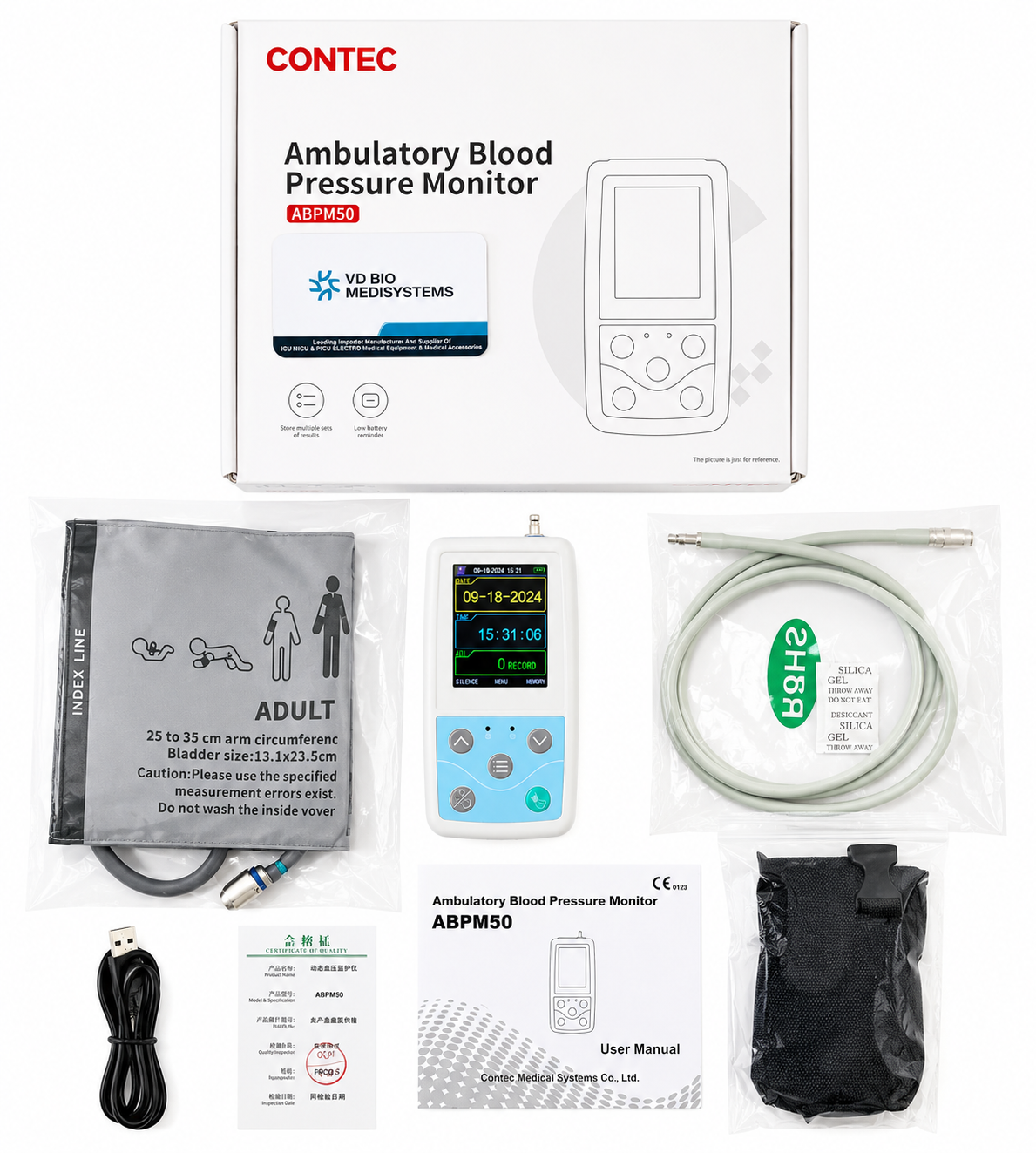 Contec ABPM50-24 hours Ambulatory Blood Pressure Monitor