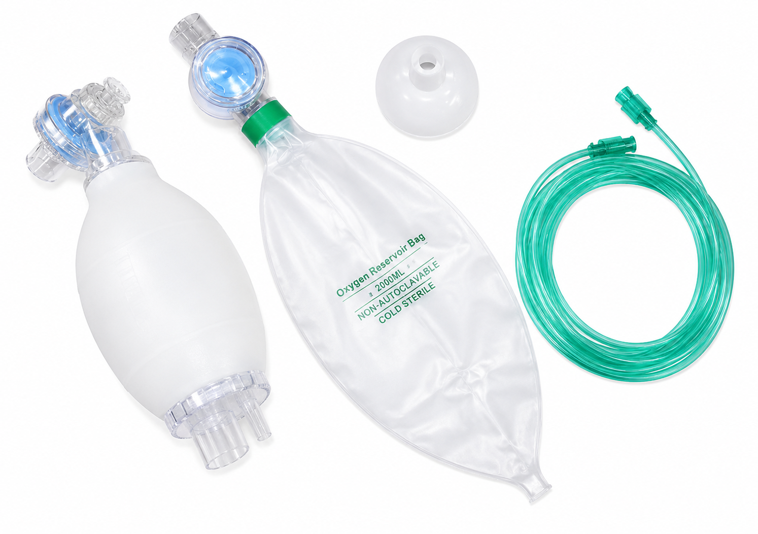 SILICONE AMBU BAG RESUSCITATOR FOR PEDIATRIC
