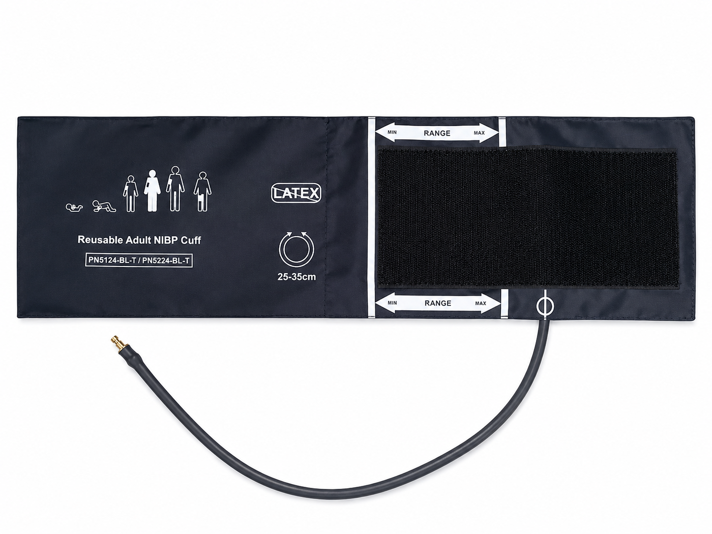 Reusable NIBP Cuff With Single Tube Connector For Adult (25 to 35) cm