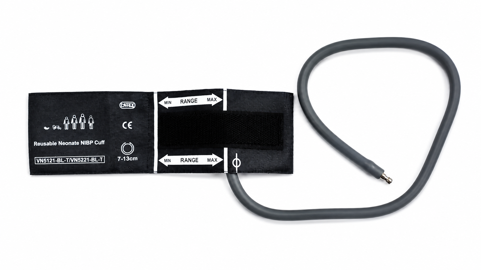 Reusable NIBP Cuff With Single Tube Connector For Neonatal (07 to 13) cm