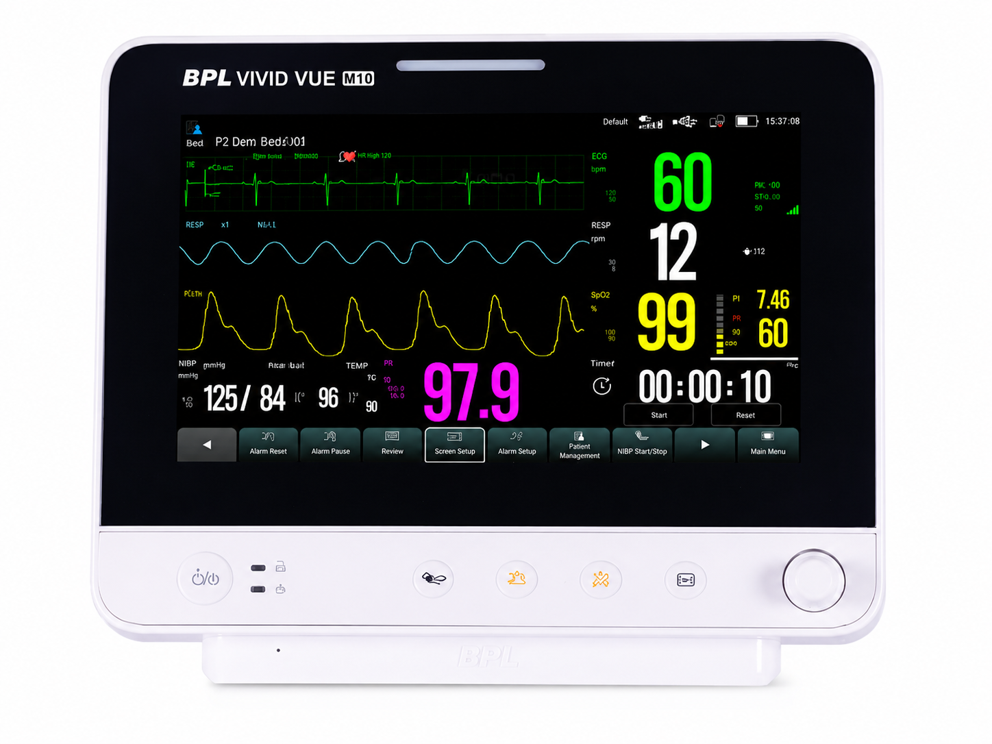 BPL Vivid Vue M10 Multiparameter Patient Monitor