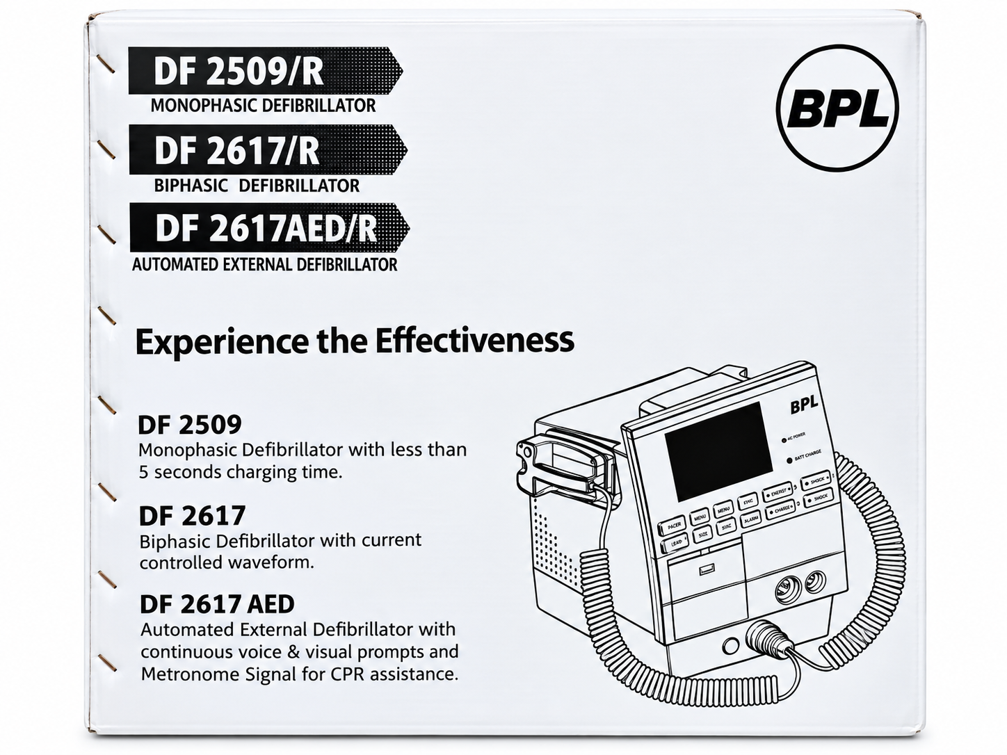 BPL DF 2509 R Monophasic Defibrillator